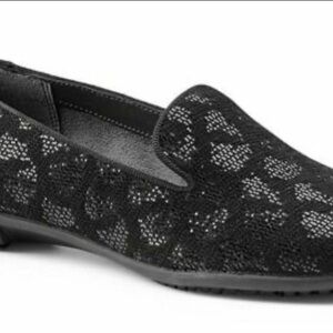AEROSOLES Black Patterned Loafers